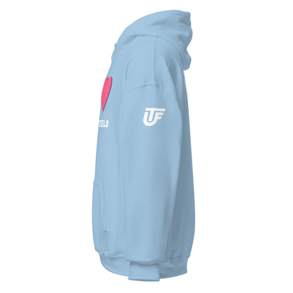 I LOVE Track & Field - Hoodie LIGHT BLUE - URBAN T&F