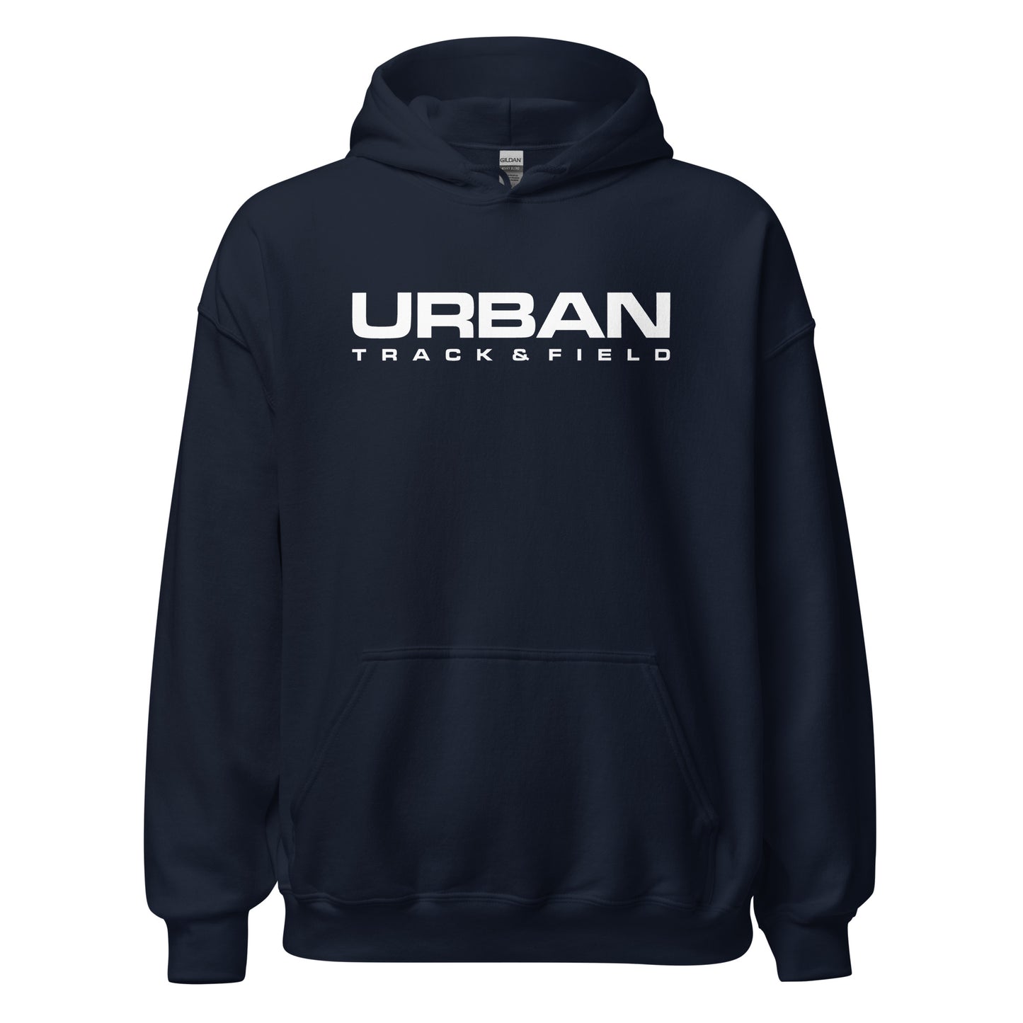 Urban track and Field Unisex heavy navy hoodie