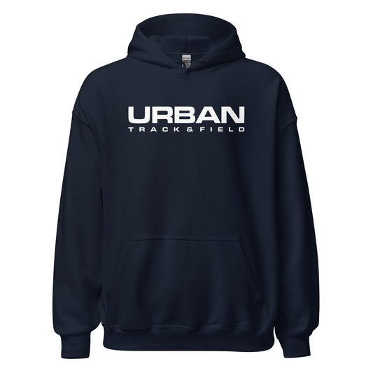 Urban track and Field Unisex heavy navy hoodie